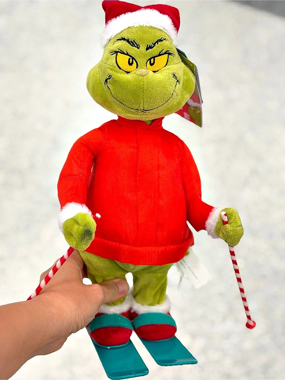 Hallmark Dr. Seuss's How the Grinch Stole Christmas! Skiing Grinch animated Plus